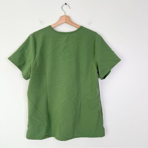FIGS Catarina One Pocket Scrub Top in Feen Green Size L - Picture 4 of 7